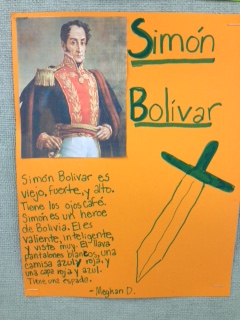 Impressive work by Sra Romeu's class at ZMS! Physical description write ups of famous people.